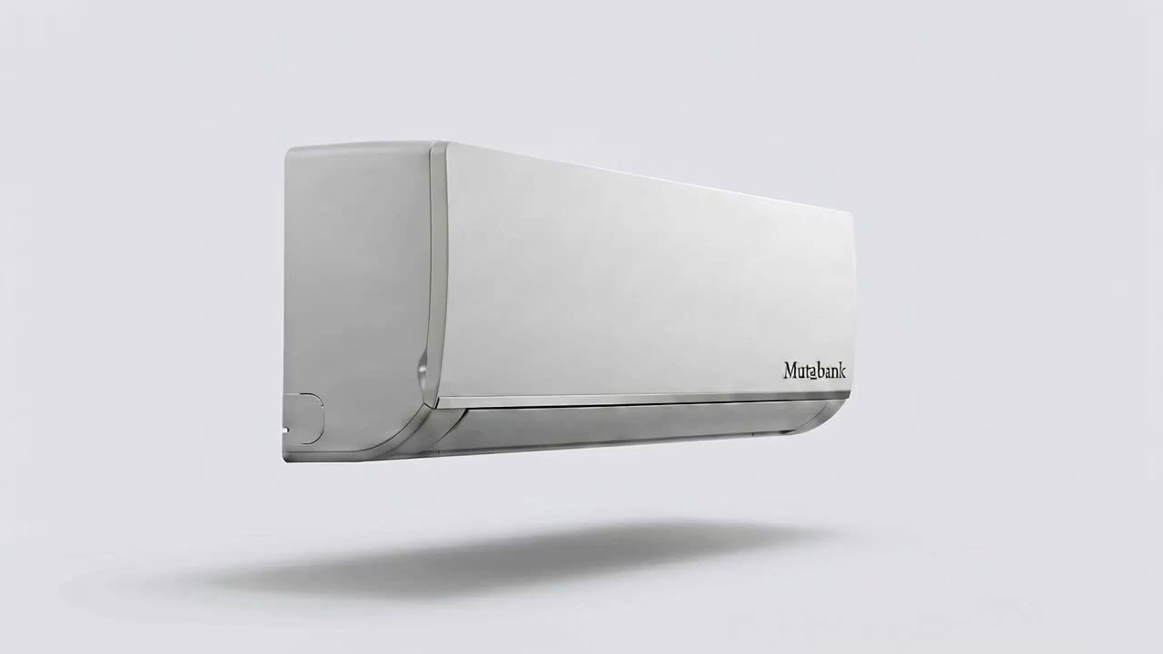 Mutabank wall-mount unit rotating to show its profile